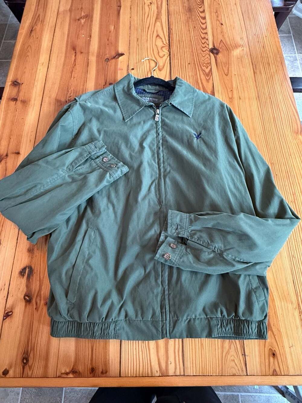 Lyle & Scott Harrington Jacket Green Plaid Lined